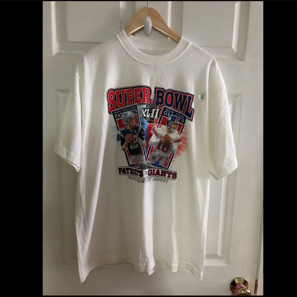 Patriots Giants Super Bowl 2008 Shirt Reebok Large